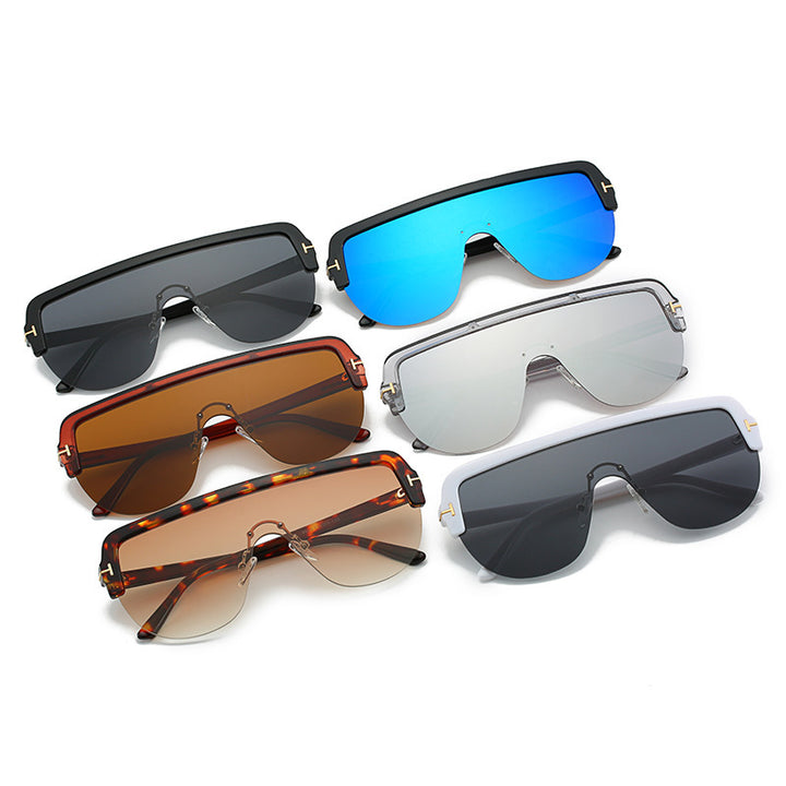 Contemporary Full-Frame Shield Sunglasses Kalsten