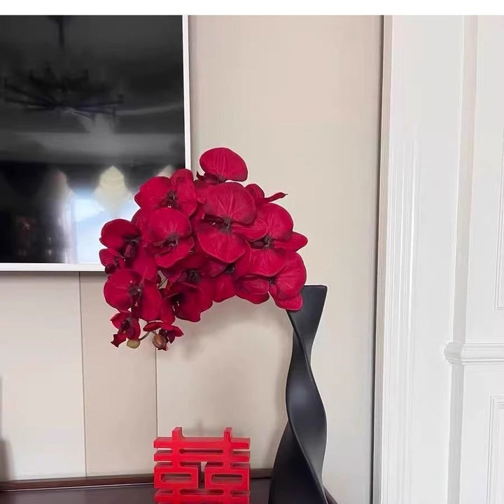 Elegant Faux Orchid Floral Arrangement