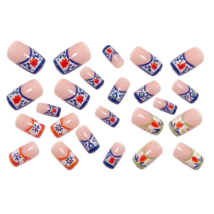 Artificial Nails in Elegant Floral Designs Kalsten