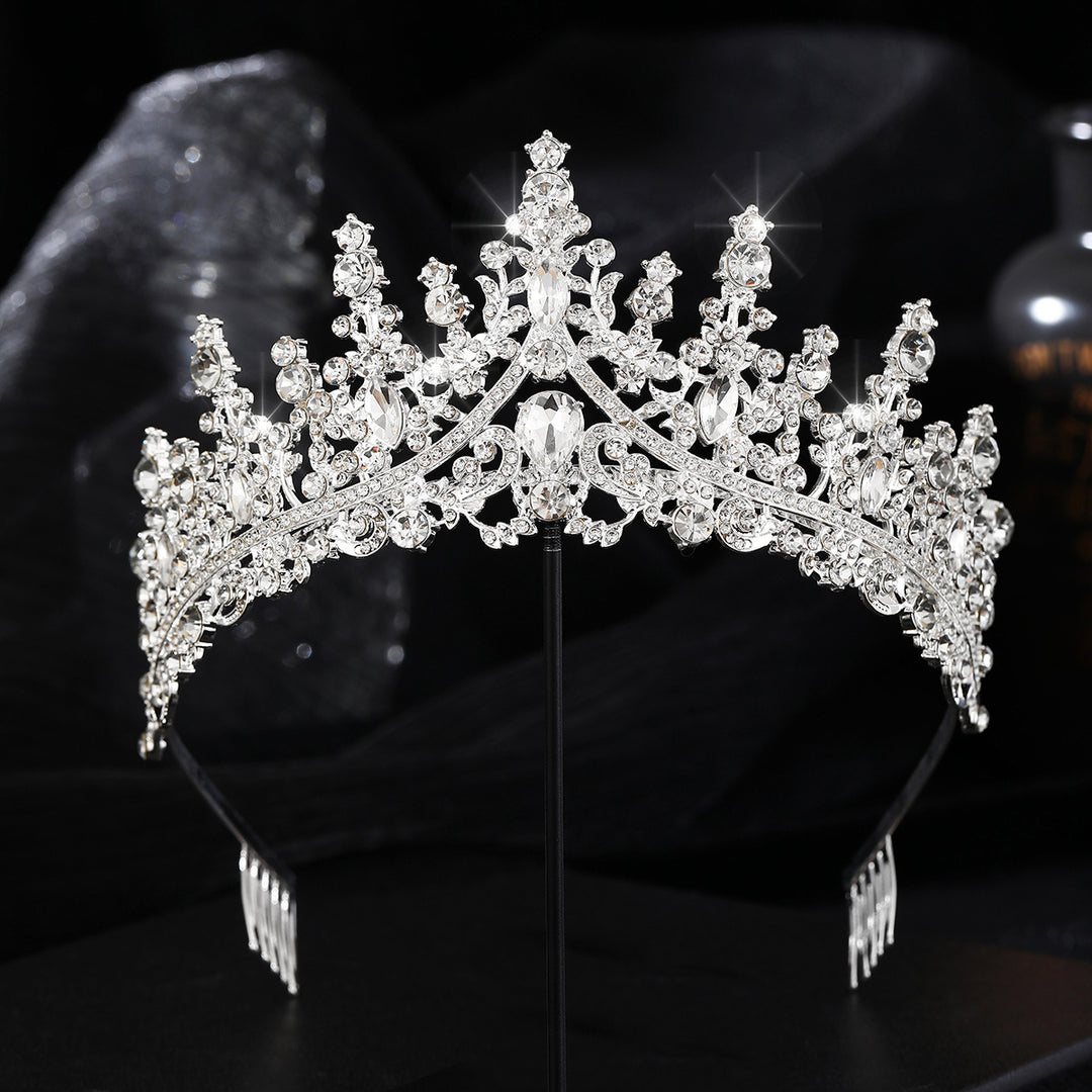 Ladies Rhinestone Tiara with Sparkling Gemstones Kalsten