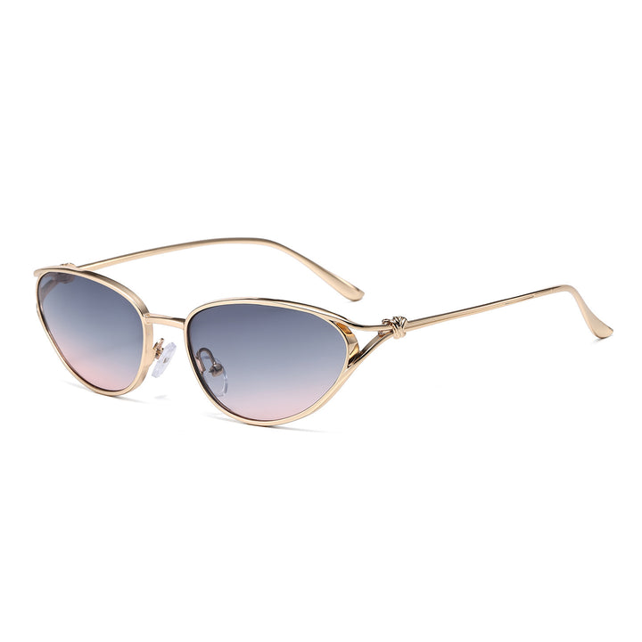 Cat-Eye Sunglasses with Elegant Metallic Accents Kalsten