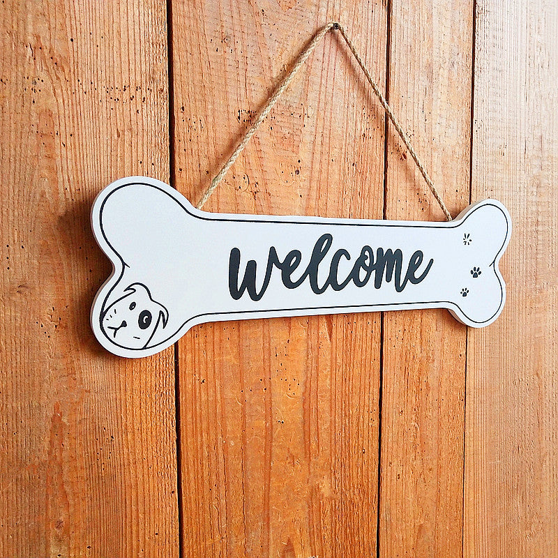 Decorative Welcome Sign with Pet Theme