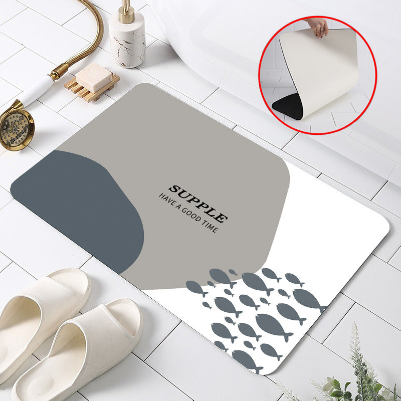 Absorbent Non-Slip Bathroom Mat