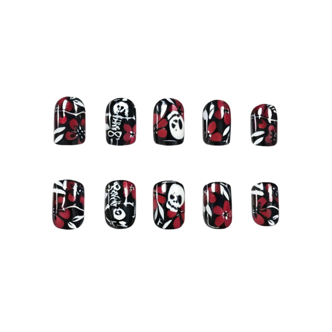 Gothic Floral Nail Art Kalsten