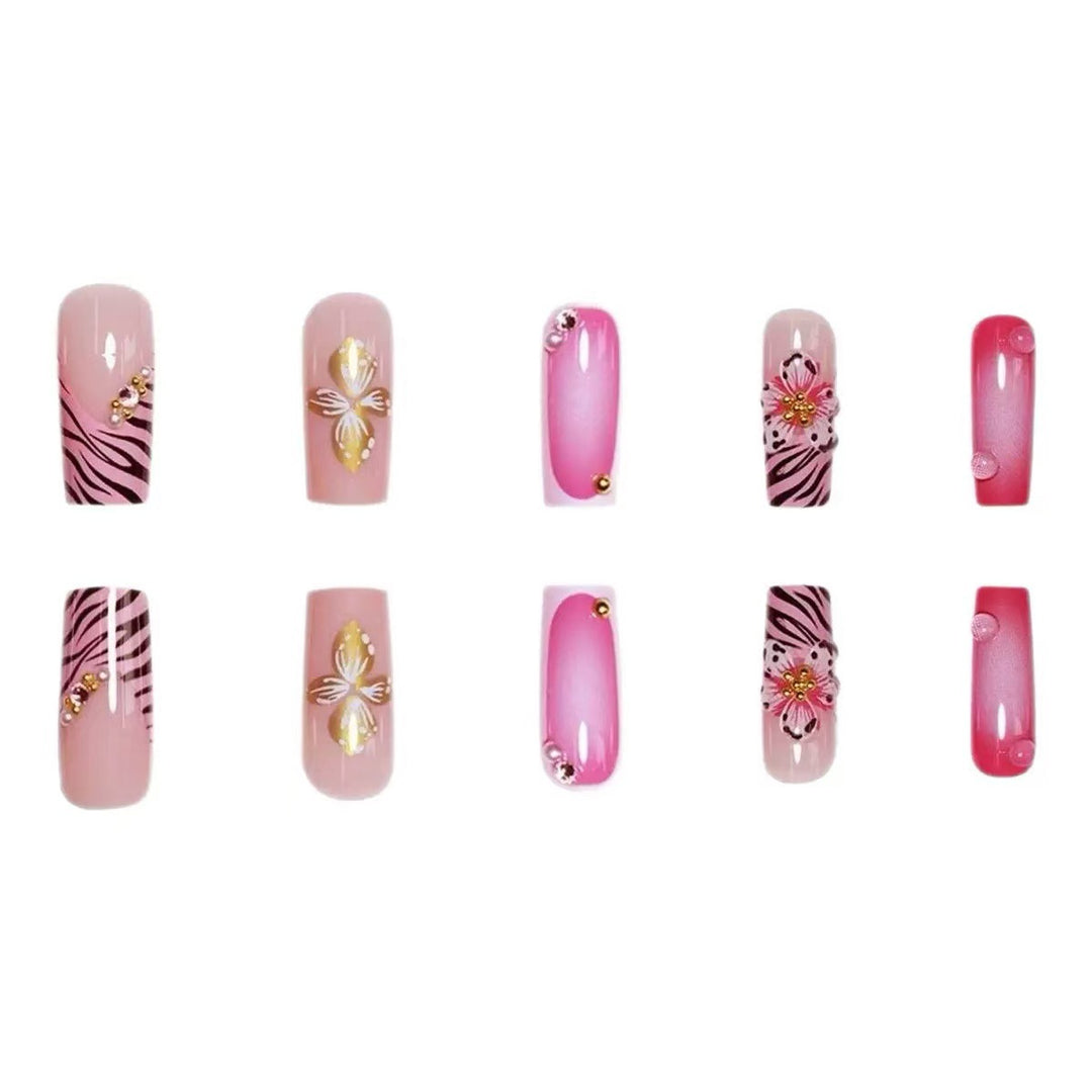 Decorative 3D Floral Nail Art Extensions Kalsten