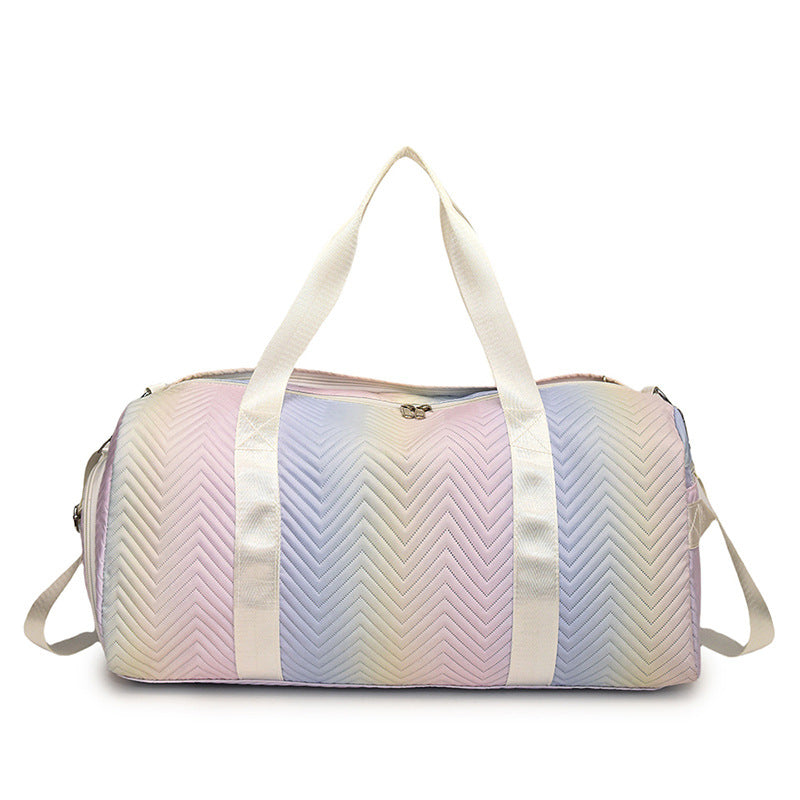 Chevron Quilted Travel Duffle Bag Kalsten
