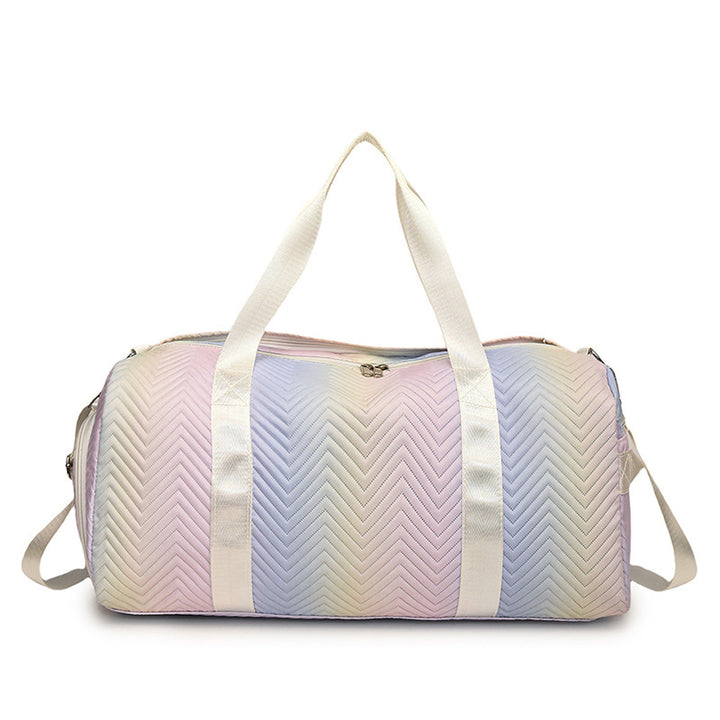 Chevron Quilted Travel Duffle Bag Kalsten