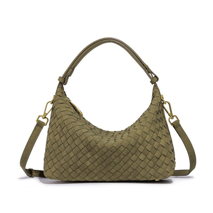 Woven Suede Hobo Bag Kalsten
