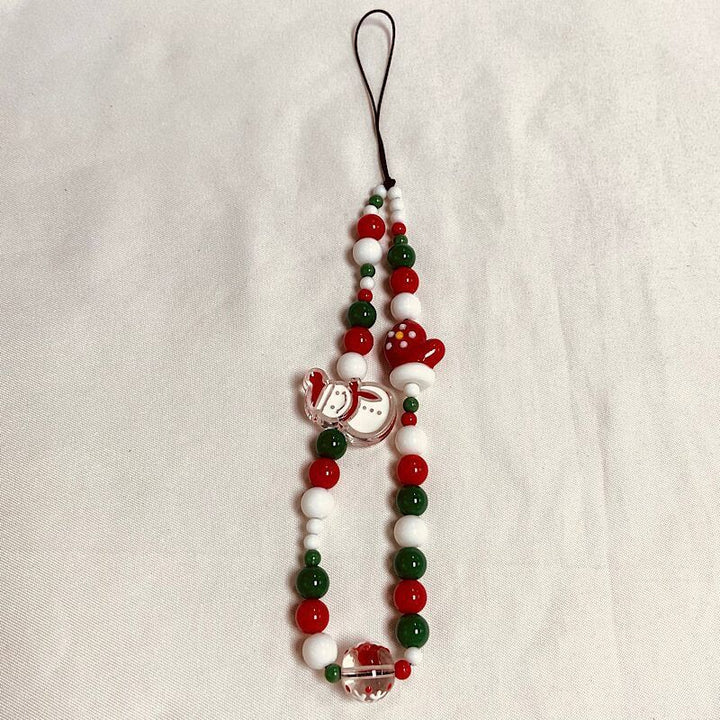 Festive Beaded Charm Phone Strap Kalsten