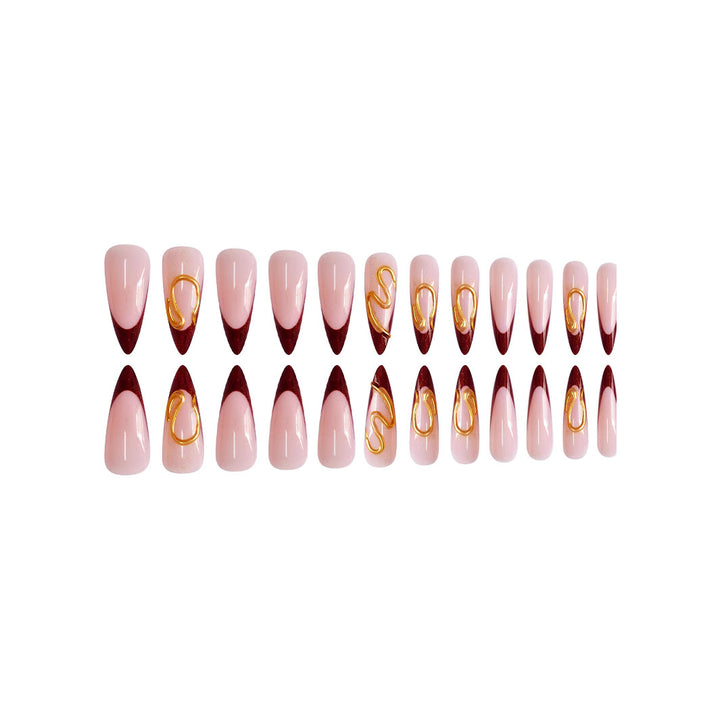 Artistic Stiletto Press-On Nail Design Kalsten
