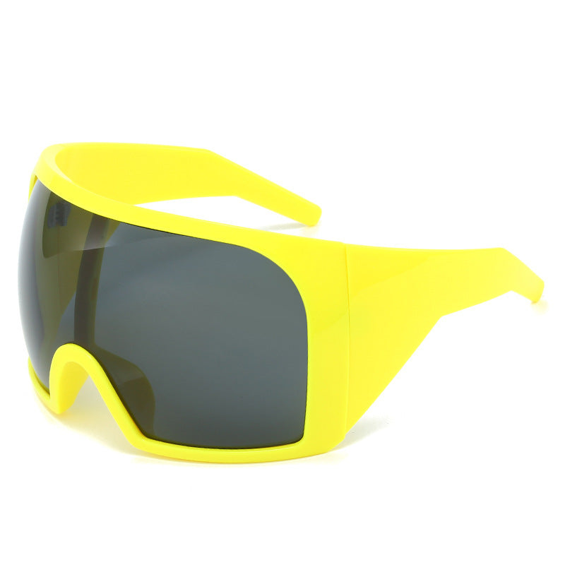 Oversized Shield Sunglasses with Enhanced UV Protection Kalsten