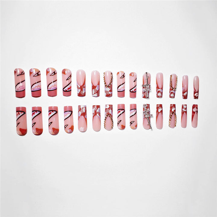 Artistic Decorative Press-On Nail Extensions Kalsten