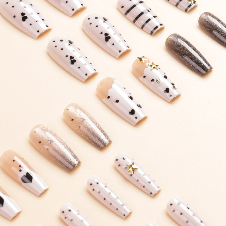 Rhinestone-Embellished Press-On Nail Set Kalsten