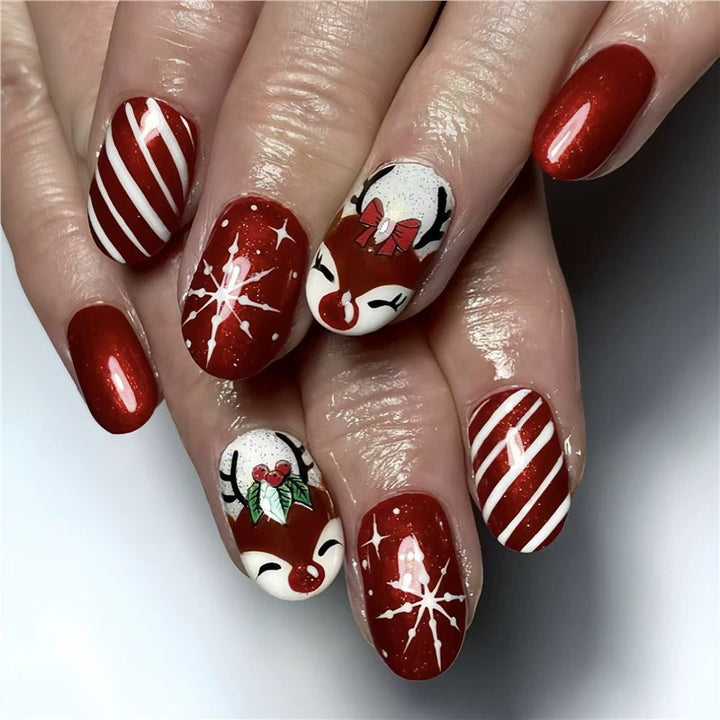 Festive Holiday Nail Art Kalsten