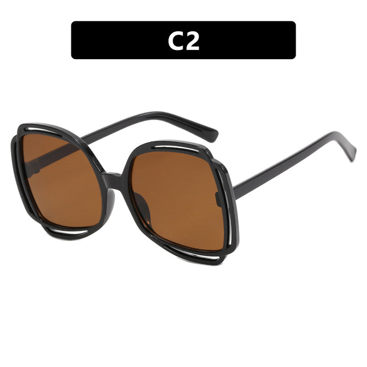 Women's oversized sunglasses in stylish retro design Kalsten