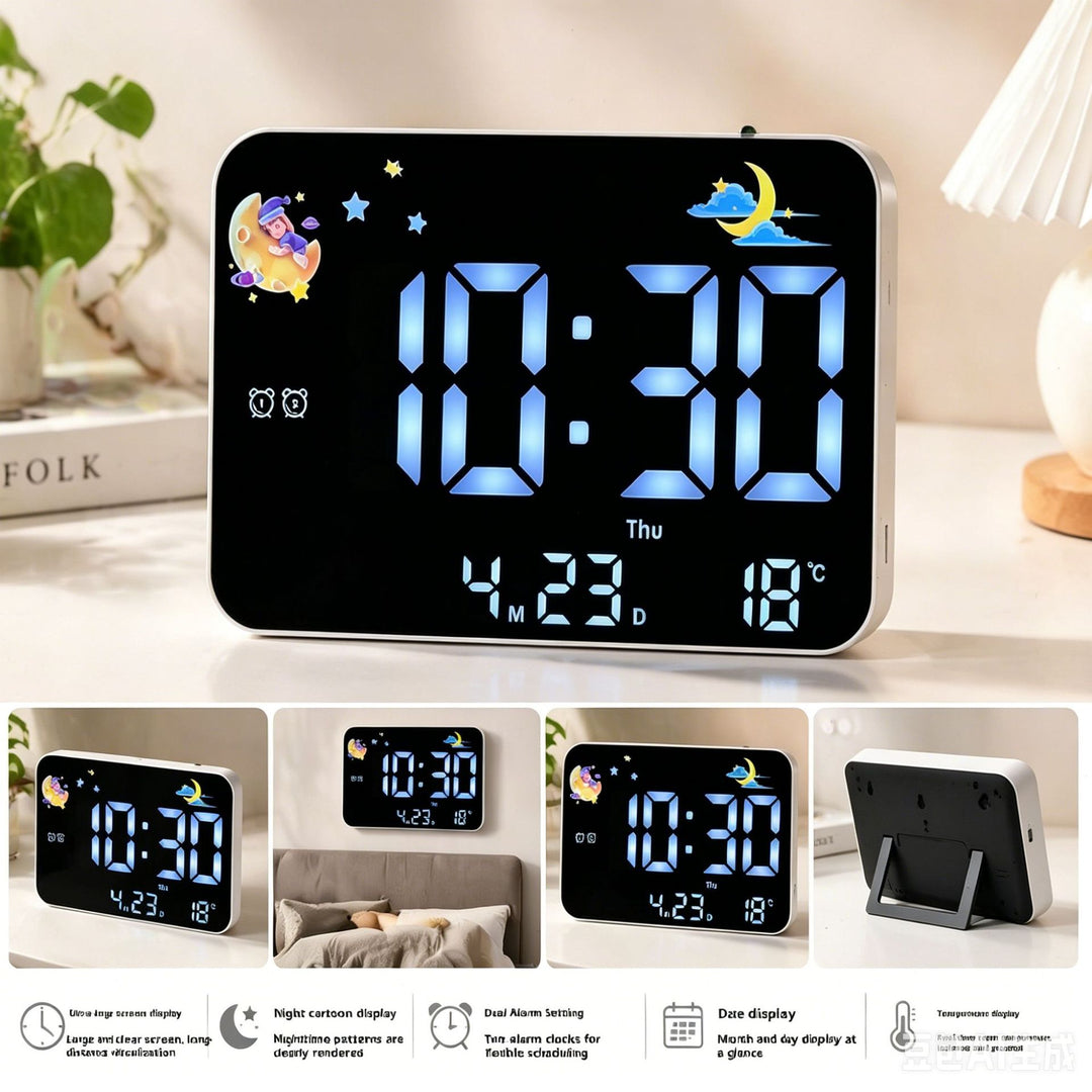 Digital alarm clock with projection and temperature display Kalsten