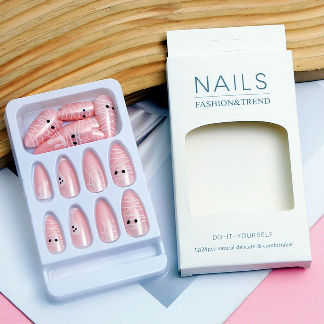 Artistic Halloween-Themed Press-On Nails Kalsten