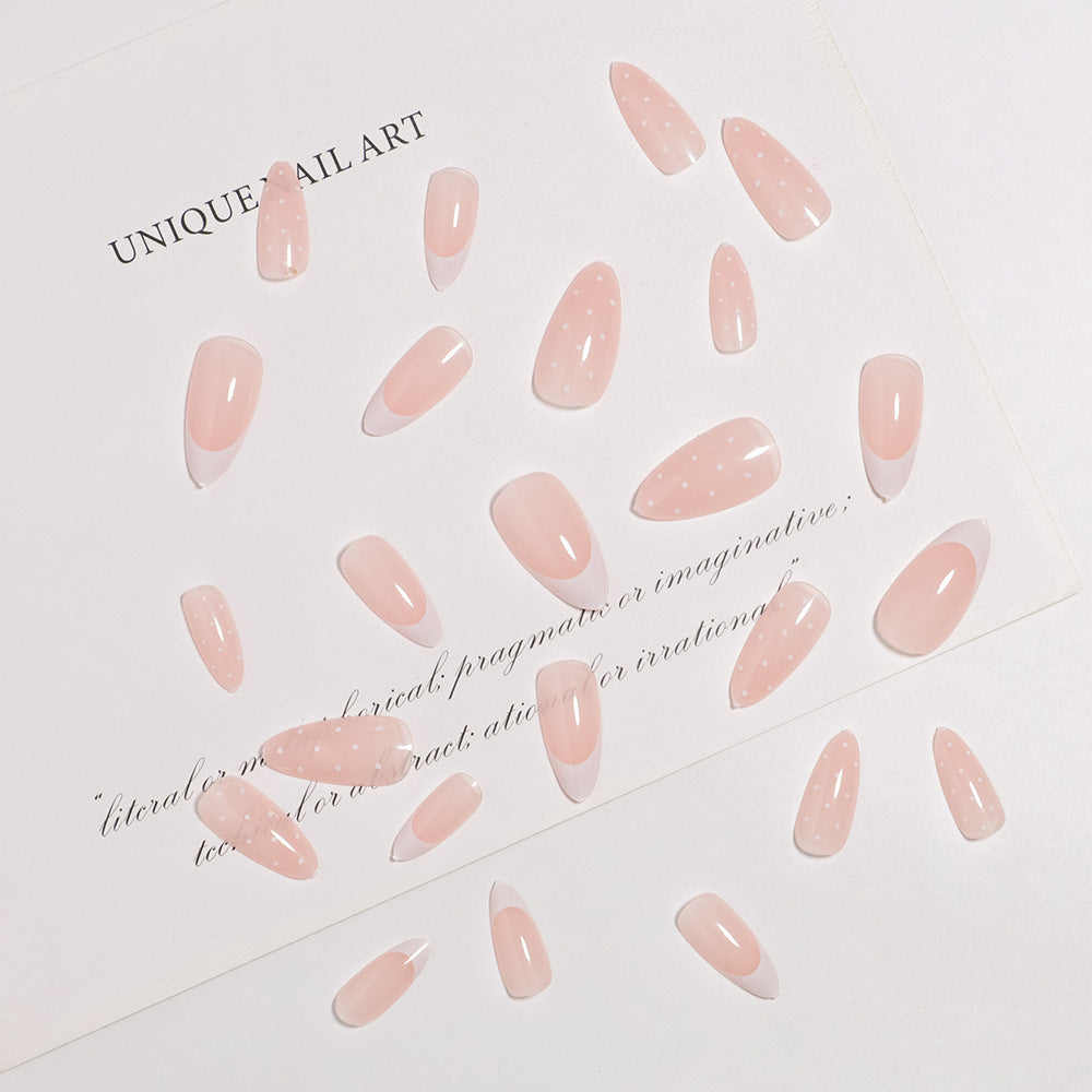 Artistic French Tip Press-On Nail Set Kalsten