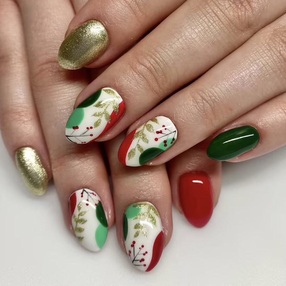 Holiday-Themed Press-On Nail Set Kalsten