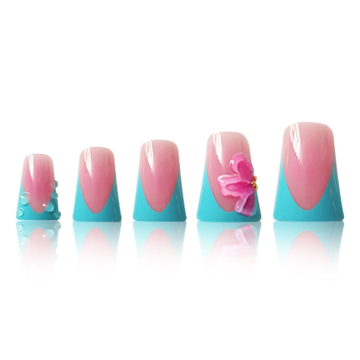 Artistic French Tip Nail Enhancements Kalsten