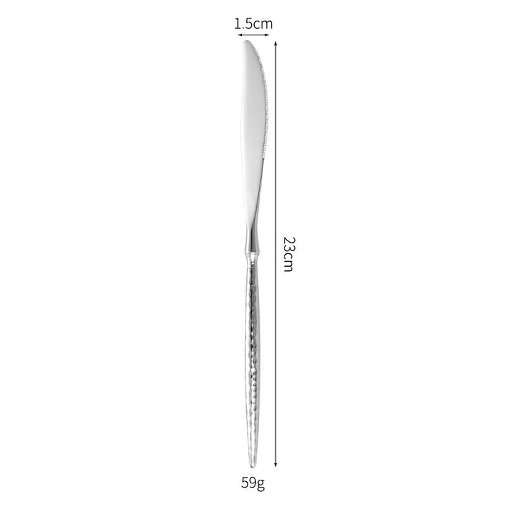 Elegant soup spoon with structured handle Kalsten