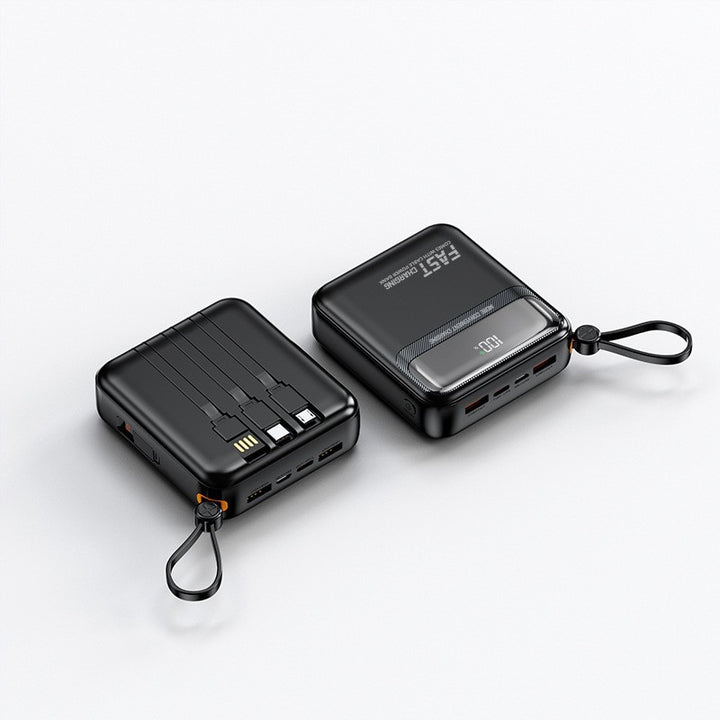 Portable power bank with integrated cables and multifunctional charging port Kalsten
