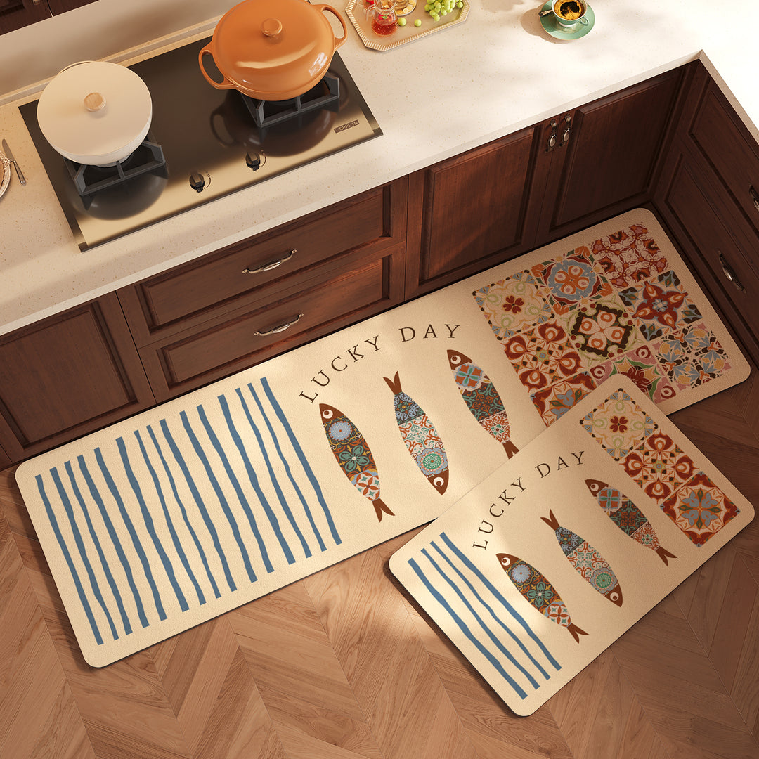 Kitchen Decorative Anti-Fatigue Mat Set