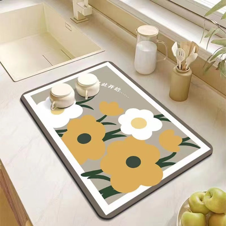Decorative Kitchen Floor Mat Kalsten