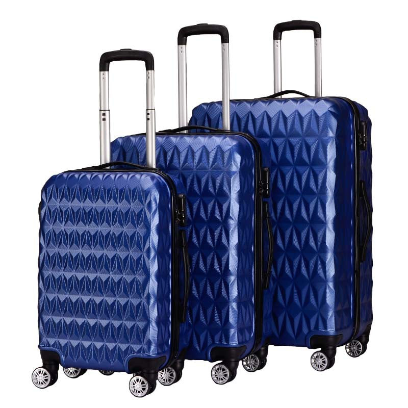 Unisex Textured Hard Shell Cabin Suitcase Kalsten