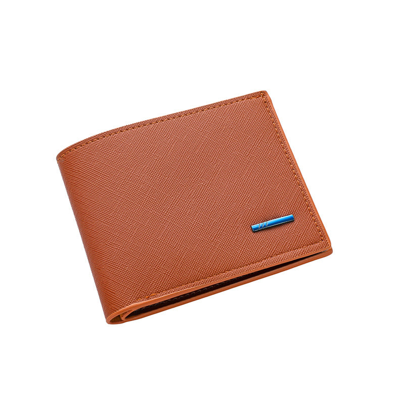 Textured Bi-Fold Leather Wallet Kalsten