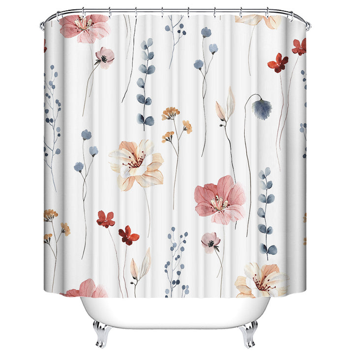 Leafy Floral Shower Curtain Kalsten