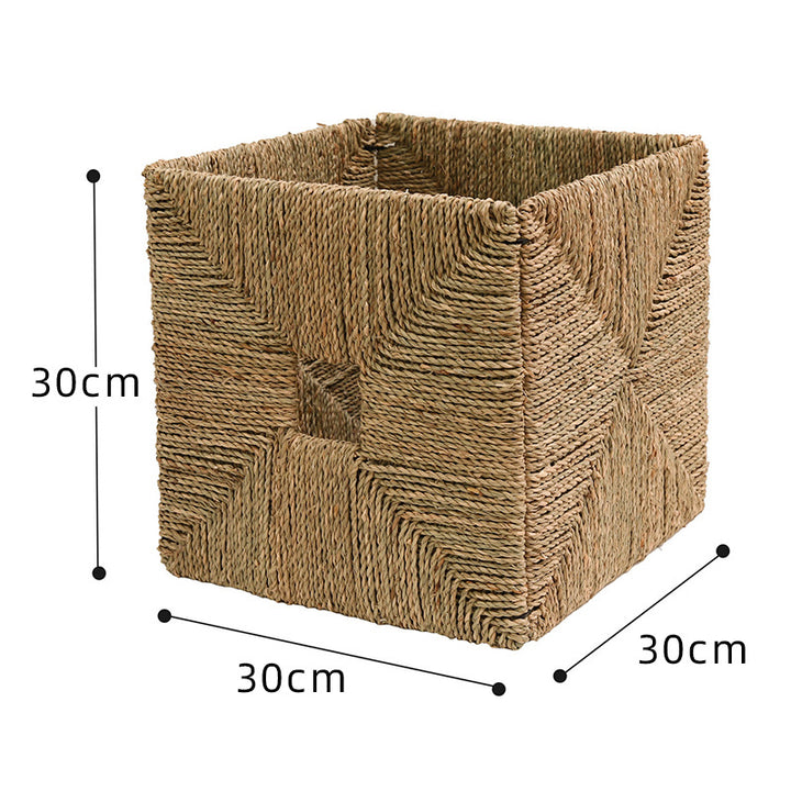 Rectangular storage basket with handwoven design Kalsten