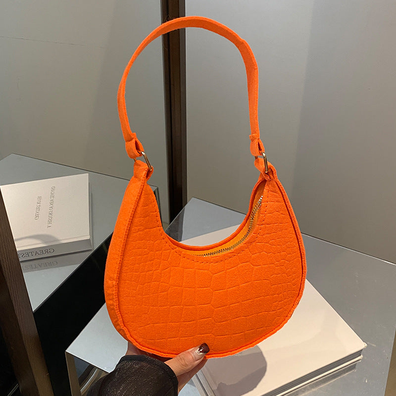 Fashionable Crocodile Embossed Hobo Bag