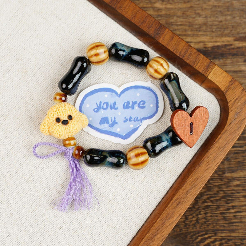 Heart-Shaped Beaded Bracelet Kalsten