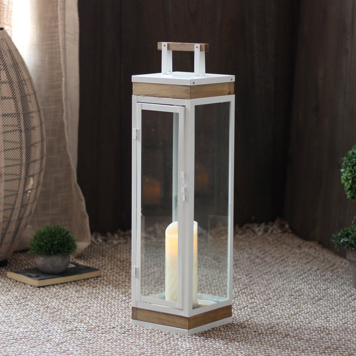 Decorative Lantern with Wooden Handle Kalsten