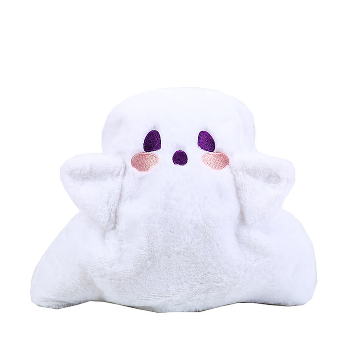 Plush Ghost-Themed Crossbody Bag