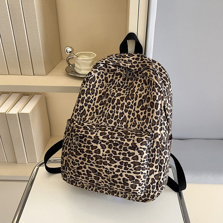 Stylish Backpack in Leopard Print Kalsten