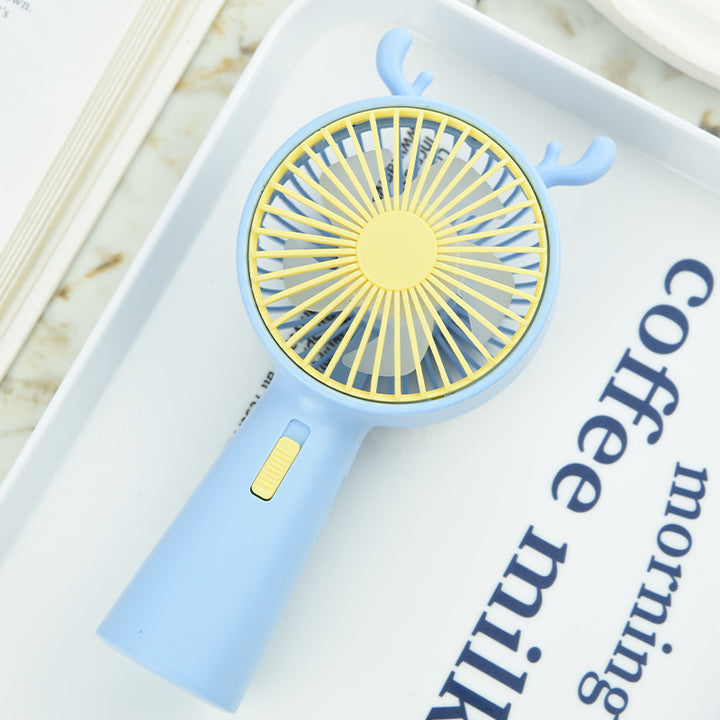 Portable Deer-Themed Handheld Cooling Fan Kalsten