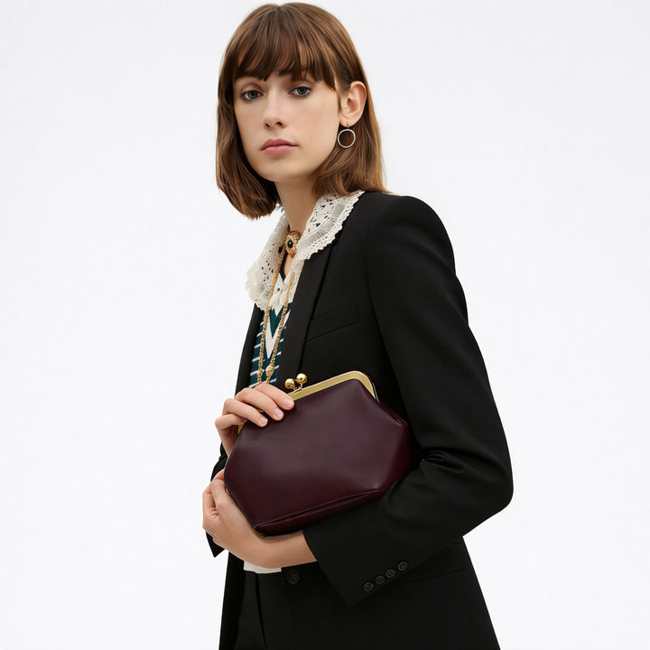 Crocodile Patterned Evening Handbag