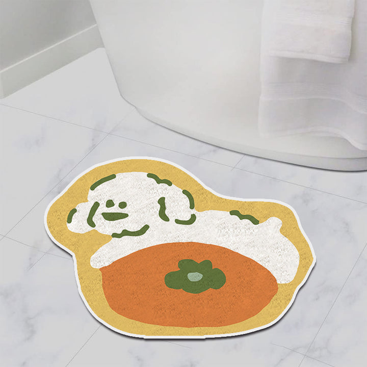 Cartoon Cat-Shaped Bath Mat