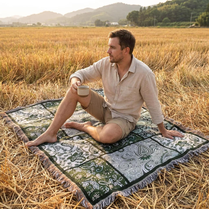 Decorative Patchwork Throw Blanket
