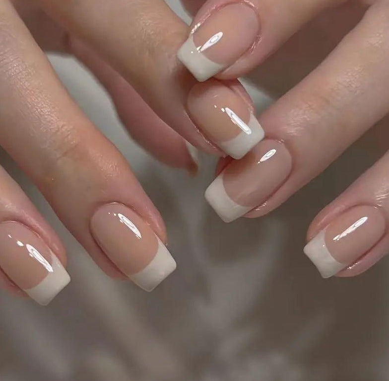 Elegant French Tip Acrylic Nail Enhancements Kalsten 1789915301