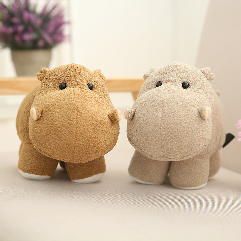Plush Hippo Cuddle Pillow with Weighted Core and Ultra-Soft Microfleece Cover Kalsten