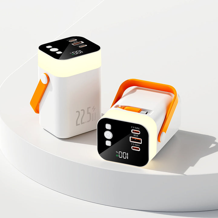 Practical powerbank with carrying handle and multiple connections Kalsten