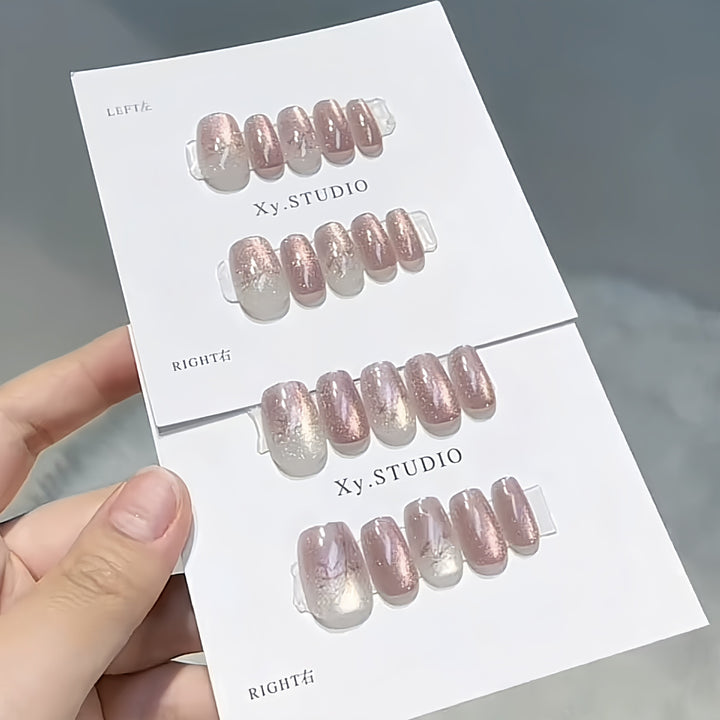 Glossy Ombre Press-On Nail Set Kalsten