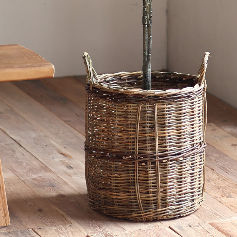 Rustic storage basket Kalsten