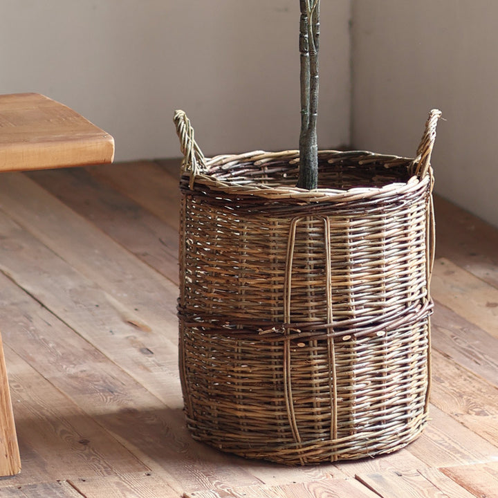 Rustic storage basket Kalsten
