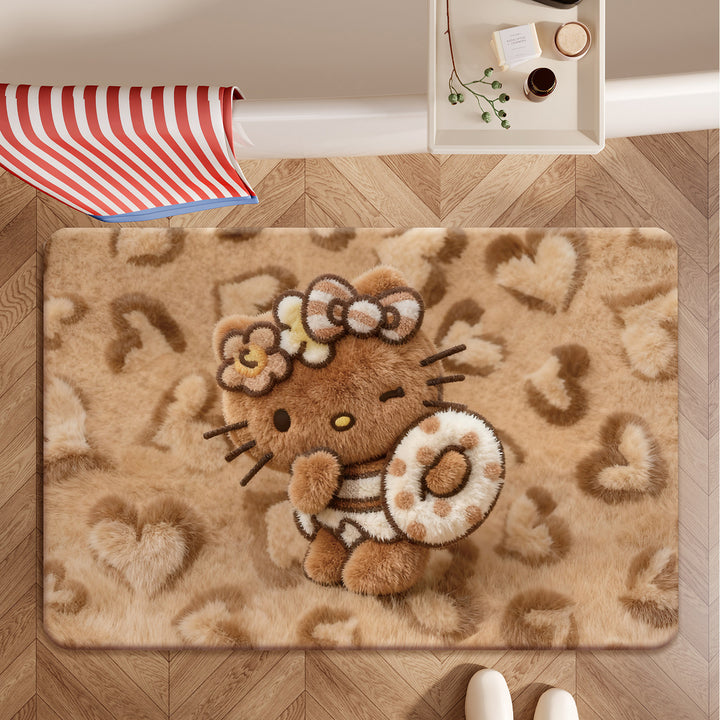 Cute Themed Plush Bath Mat
