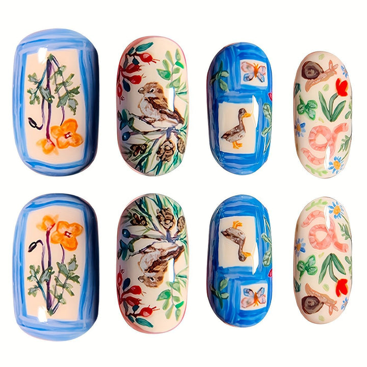 Creative Artistic Press-On Nail Set Kalsten