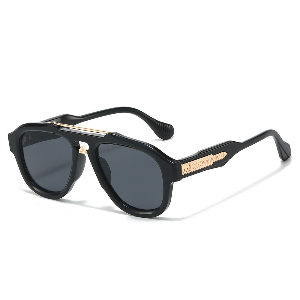 Fashion-Forward Semi-Transparent Shield Sunglasses Kalsten